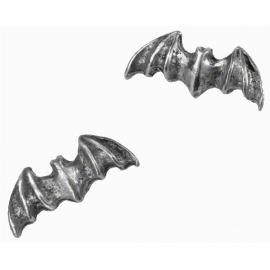 boucles d'oreilles gothiques alchemy gothic bat studs
