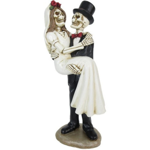 Couple de Squelettes mariés / Figurines de Squelettes