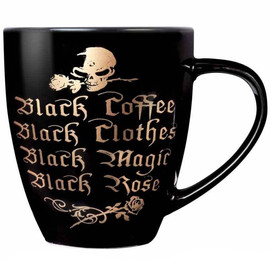 Mug Alchemy Gothic Black Coffee, Black Clothes...