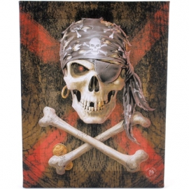 toile sur chassis gothique anne stokes pirate skull