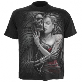 t-shirt gothique spiral direct death embrace