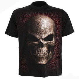 t-shirt gothique spiral direct goth skull