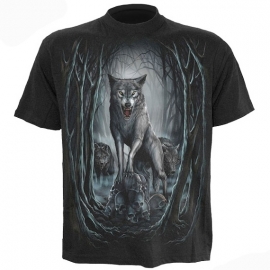 t-shirt gothique spiral direct wolf nights