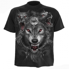 t-shirt gothique spiral direct wolf triad