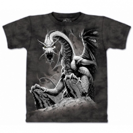 t-shirt gothique the mountain black dragon