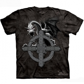 The Mountain tshirt gothique celtic cross dragon