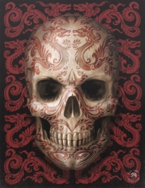 toile sur chassis gothique anne stokes Oriental skull