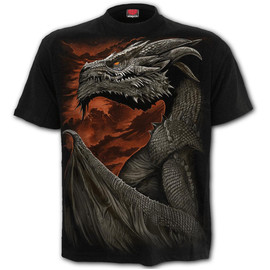T-Shirt Spiral Direct Majestic Draco - tshirt SPIRAL DIRECT L043M101