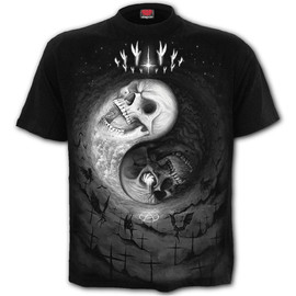 T-Shirt Spiral Direct Yin Yang Skulls - tshirt SPIRAL DIRECT M029M101