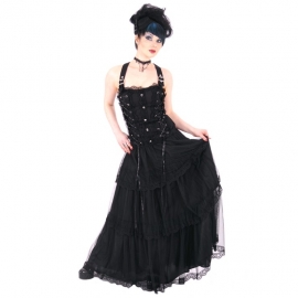 Aderlass Robe Gothique Lolita Longdress Denim