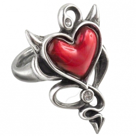 bague gothique alchemy gothic Devil Heart