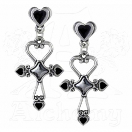 Alchemy Gothic E354 Amourankh Boucles d'Oreilles Gothiques