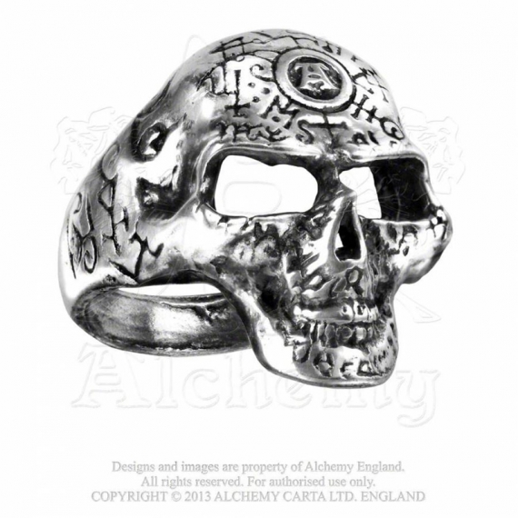 Bague Tête de Mort Alchemy Gothic 