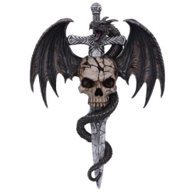 applique gothique Draco Skull B5306S0