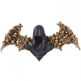 Applique Gothique Death with Skull Wings