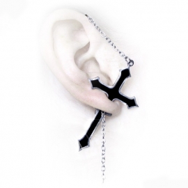 boucle d'oreille gothique alchemy gothic impalare cross