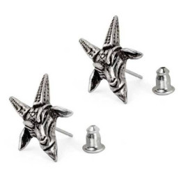 Boucles d'Oreilles Baphomet - Alchemy Gothic E449