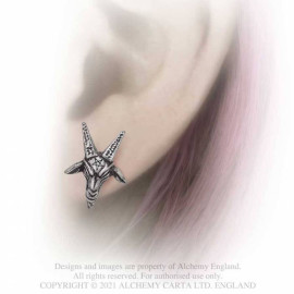 Boucles d'Oreilles Baphomet - Alchemy Gothic E449