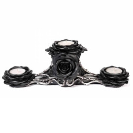 Bougeoir Alchemy Gothic V96 Triple Black Rose