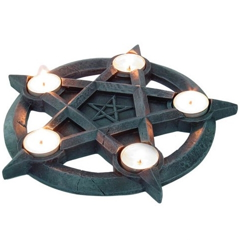 Bougeoir Gothique Pentagramme / Meilleures ventes