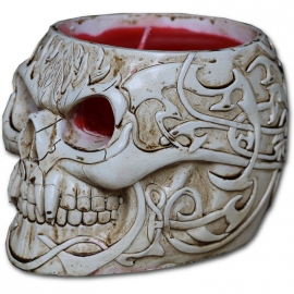 Bougeoir Spiral Direct Goth Skull