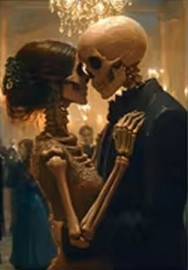 Carte postale Gothique - Skeleton Wedding #11
