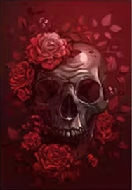 Carte postale Gothique - Skull n' Flowers #18