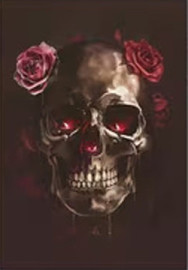 Carte postale Gothique - Skull n' Flowers #20
