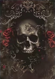 Carte postale Gothique - Skull n' Flowers #8