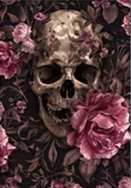 Carte postale Gothique - Skull n' Flowers #9