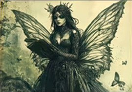Carte postale Gothique - Darkness Fairy #11