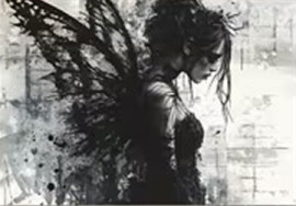 Carte postale Gothique - Darkness Fairy #15