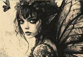 Carte postale Gothique - Darkness Fairy #17