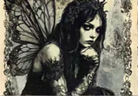 Carte postale Gothique - Darkness Fairy #18
