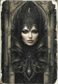 Carte Gothique Dark Queen #2