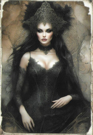 Carte Gothique Dark Queen #3