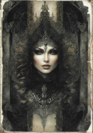 Carte Gothique Dark Queen #7