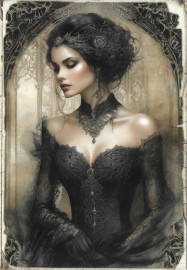 Carte Gothique Dark Queen #8