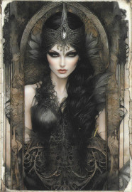 Carte Gothique Dark Queen #12