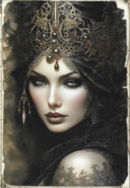 Carte Gothique Dark Queen #13
