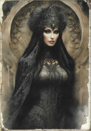 Carte Gothique Dark Queen #14