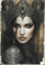 Carte Gothique Dark Queen #17