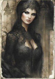 Carte Gothique Dark Queen #18