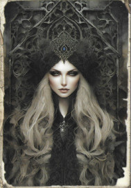 Carte Gothique Dark Queen #19