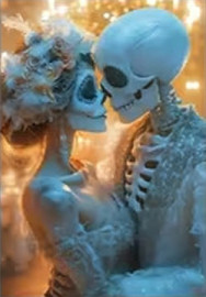 Carte postale Gothique - Skeleton Wedding #17