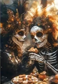 Carte postale Gothique - Skeleton Wedding #18