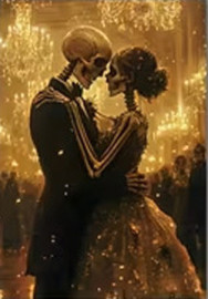 Carte postale Gothique - Skeleton Wedding #20