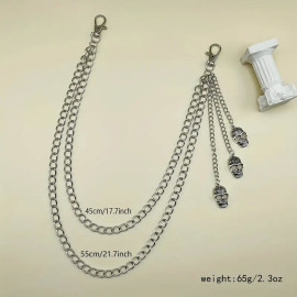 chaine gothique Triple Skulls