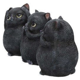 Figurine Three Wise Fat Cats B3655J7
