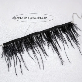 Collier Gothique Black Feathers